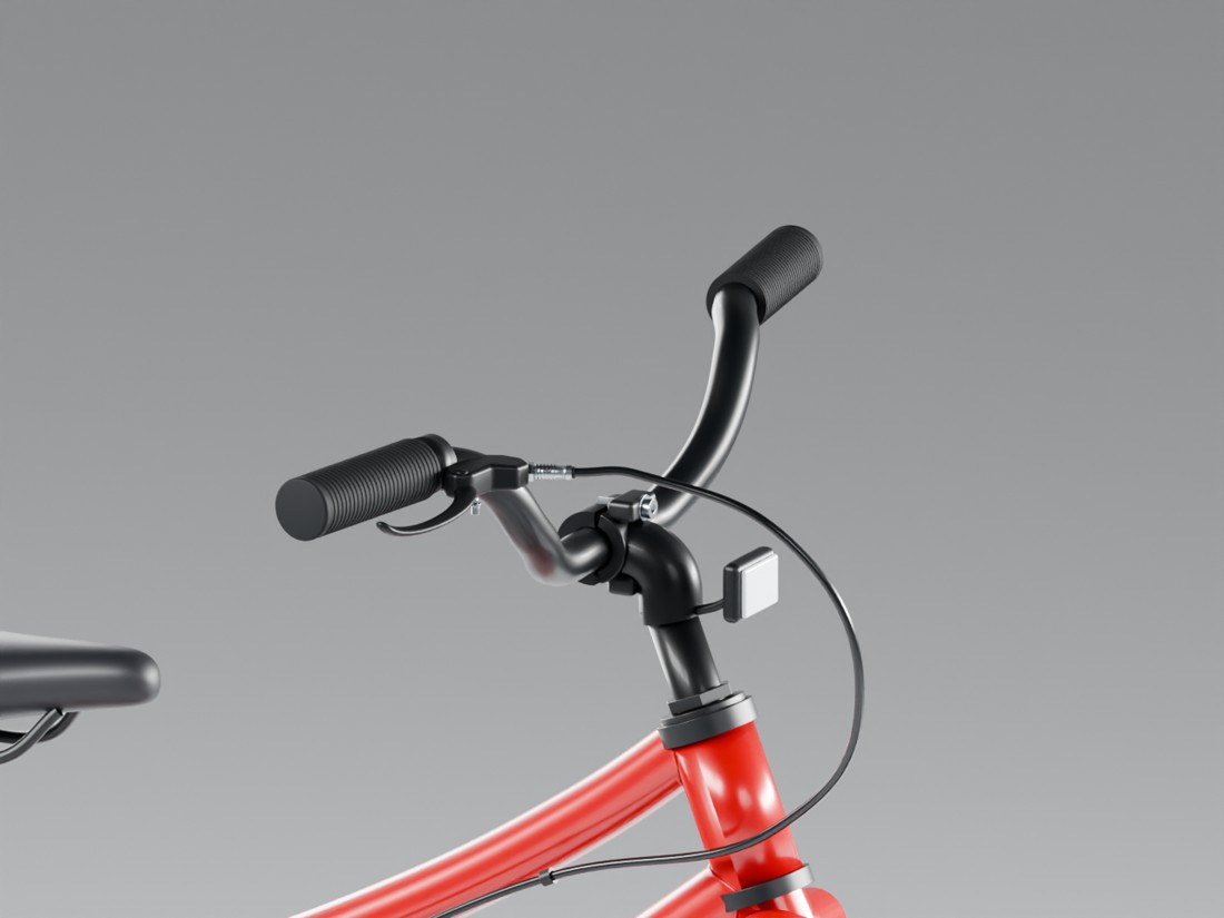 Actual Blender render of handlebar and stem